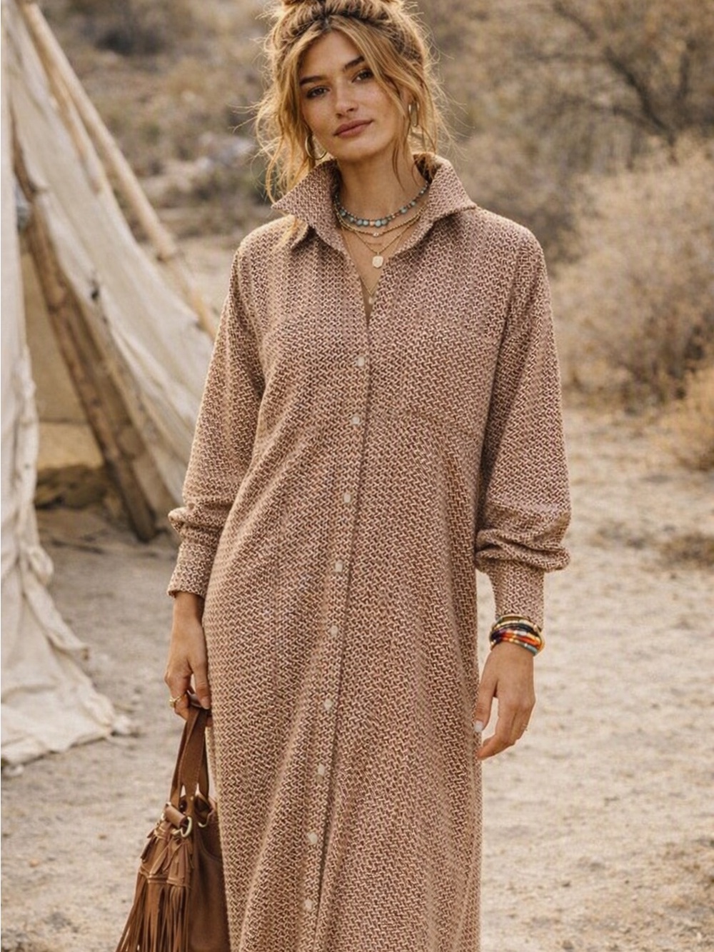 Zara Print Maxi Dress S